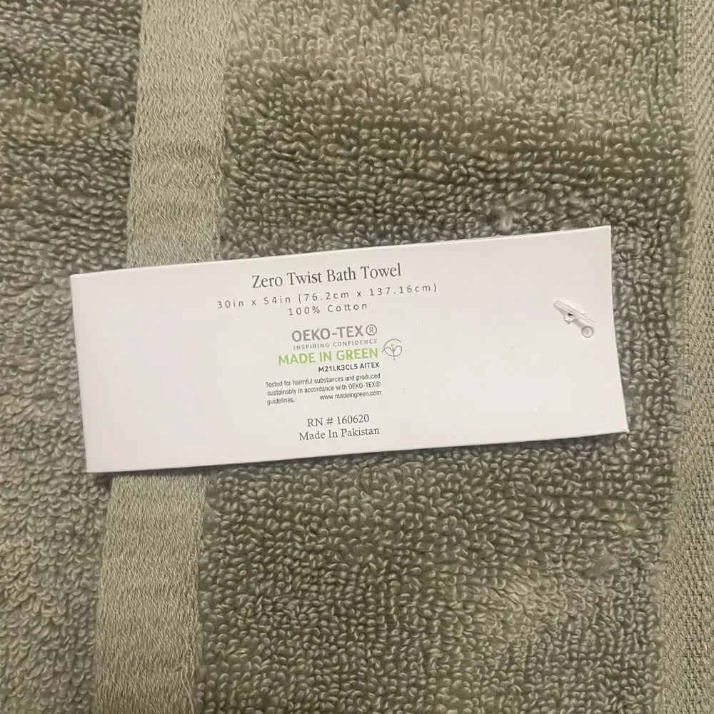 100% Cotton Bath Towel Super Soft Zero Twist 30